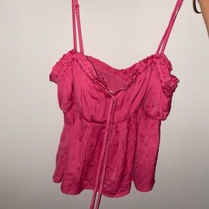 Pink American eagle tank